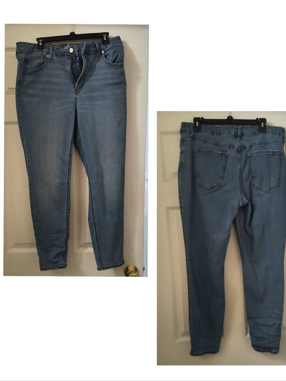 No Boundaries Straight Leg Women's Jeans in Medium Blue